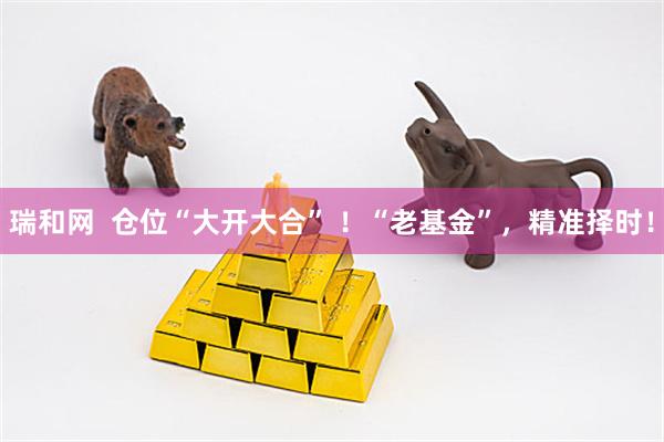 瑞和网  仓位“大开大合” ！“老基金”，精准择时！