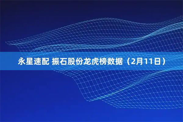 永星速配 振石股份龙虎榜数据（2月11日）