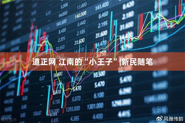 道正网 江南的“小王子”|新民随笔